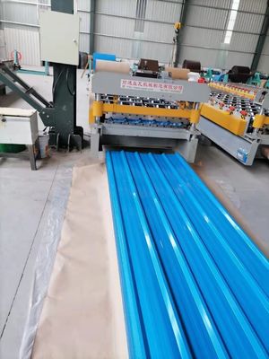 20-275g/m2 Ζινκ επίστρωση Ζυγισμένο κυματοειδές μέταλλο PPGI χάλυβα οροφή φύλλο με πλήρη σκληρότητα και χρώμα επίστρωση οροφής