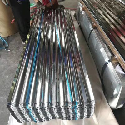 Τσινκόπελλα 30-275g/m2 Υψηλής αντοχής Τραπεζοειδής τύπου κυματοειδής γαλβανισμένη χαλύβδινη οροφή για αδιάβροχο κτίριο