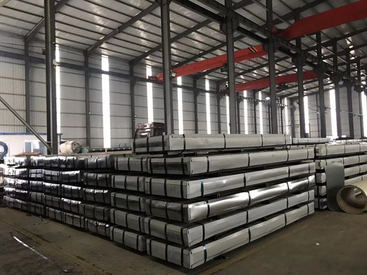 Τσινκόπελλα 30-275g/m2 Υψηλής αντοχής Τραπεζοειδής τύπου κυματοειδής γαλβανισμένη χαλύβδινη οροφή για αδιάβροχο κτίριο
