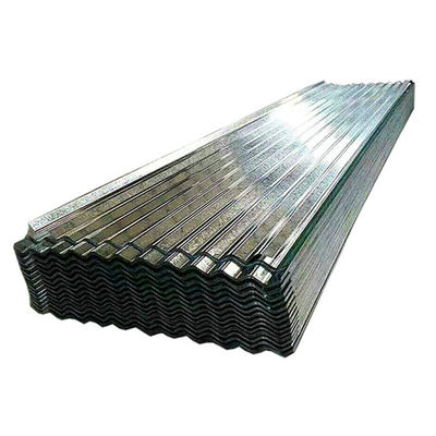 DX51D βαθμίδα ζεστή βύθιση BWG 28 μεγέθους οροφή 4x8 Ζυγισμένο κυματοειδές φύλλο Μεταλλικό φύλλο οροφής GI με κανονικό spangle