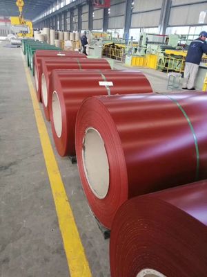 Προχρωματισμένο Gl Steel Coil / PPGl / Χρωματισμένο επικαλυμμένο γαλβανισμένο ατσάλινο κύλινδρο με προσαρμόσιμα μοτίβα και πάχος 0,1-1,5 mm