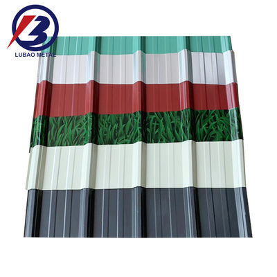 665-1100mm πλάτος Χτίσιμο υλικό κυματοειδές PPGI/PPGL Ζυγισμένο Προχρωματισμένο χάλυβα οροφή πλακάκια φύλλο με πάχος 0,1-1mm