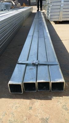 1.5x1.5 ίντσες τετραγωνικό ορθογώνιο κούφιο σιδηροειδές σωλήνα συγκολλημένο μαύρο γαλβανισμένο τετραγωνικό σωλήνα για μικρά εργαλεία