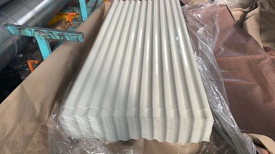Κατασκευαστικό υλικό κυματοειδές PPGI/PPGL 0,12-1,5 mm Ζυγισμένο Προχρωματισμένο Χάλυβα Σκεπή Κεραμίδων Επιστρώσεις φύλλων Z61-Z90