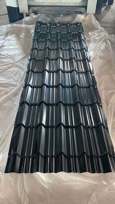 Κατασκευαστικά υλικά οροφής 0,12-6mm 30-275g/m2 Ψυχρό έλαση χρώμα Ppgi κυματοειδής προχρωματισμένο γαλβανισμένο μεταλλικό φύλλο οροφής