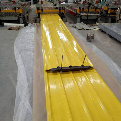 ± 1% Αντιβιοτική αντοχή 0,12 mm 0,17 mm 0,3 mm PPGI Ραλ χρώμα επικαλυμμένο προχρωματισμένο γαλβανισμένο κυματοειδές φύλλο οροφής
