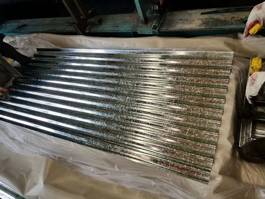 0.12mm 0.3mm 0.5mm PPGI Ραλ χρώμα επικαλυμμένο Προχρωματισμένο Γαλβανισμένο κυματοειδές φύλλο οροφής με κανονικό σπαγκλά Full Hard