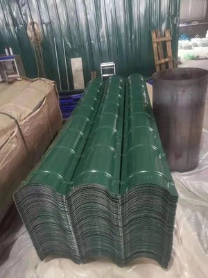 Ζυγισμένο επικαλυμμένο SGCC SPCC SECC Z40-z275 Ppgi κυματοειδές φύλλο στέγης με αντιβρογχική επίστρωση