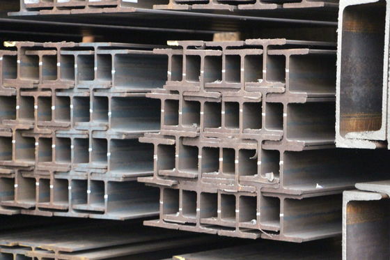 Τεχνική θερμής έλασης Μη κράμα ASTM Q235 Q345 SS400 H-Beams για την κατασκευή