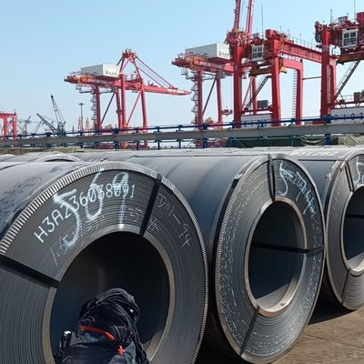 Τεχνολογία θερμής έλασης ASTM A57 A36 Ss400 Dx51d Dx52D Q295 Q235 Μεσαίου άνθρακα HRC Steel Coil με υπηρεσία κοπής