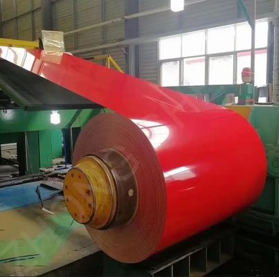 Στρογγυλοκύλινδρο Ppgi Steel Coil Προχρωματισμένο Γαλβανισμένο Ppgi Χρώμα Επικάλυψη Στρογγυλοκύλινδρο φύλλο για οροφή κυματοειδής τυποποιημένο πακέτο