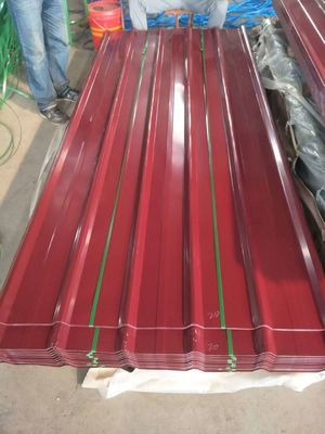 SGCC SPCC SECC DX51D Σκληρά οικοδομικά υλικά PPGI κυματοειδές γαλβανισμένο σίδηρο ψευδάργυρο μεταλλικό φύλλο οροφής για προκατασκευασμένα σπίτια