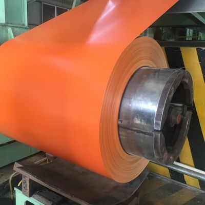 Επικεφαλίδα Ζυγισμένη Επιστρωμένη PPGI COIL ROLL Dx51d Dx52D 0.4mm 0.5mm 0.6mm Προχρωματισμένα τυλιγμένα χάλυβα για οικοδομικά υλικά
