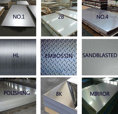 2B Επιφανειακή τελική κατασκευή ASTM SUS S15500 S17400 S13800 1mm 1.5mm 2.5mm 201 304 316 321 430 Ατσάλι από ανοξείδωτο χάλυβα