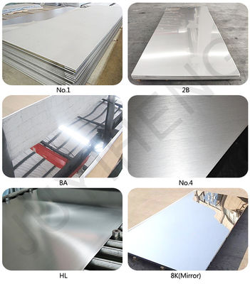 2B Επιφανειακή τελική κατασκευή ASTM SUS S15500 S17400 S13800 1mm 1.5mm 2.5mm 201 304 316 321 430 Ατσάλι από ανοξείδωτο χάλυβα