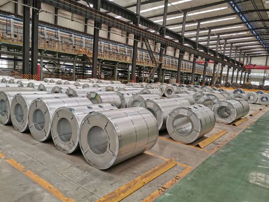 Επικάλυπτο από ατσάλι galvalume coil για ζεστά βουτηγμένα γαλβανισμένα coils μεταλλικά φύλλα οροφής οικοδομικά υλικά αλουμινοποιημένο ψευδάργυρο