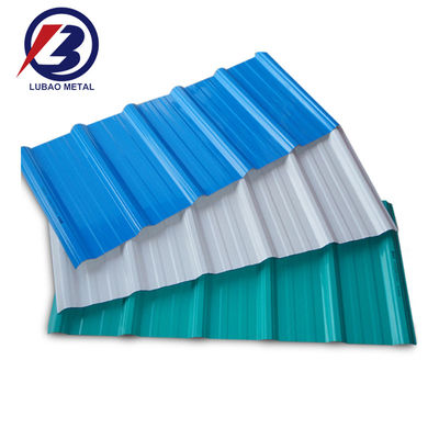 0.15mm-1.2mm πάχος ξύλινο λευκό κόκκινο 9016 5012 5014 1014 PPGI φύλλο στέγης για το στέγη κυματοειδή φύλλο