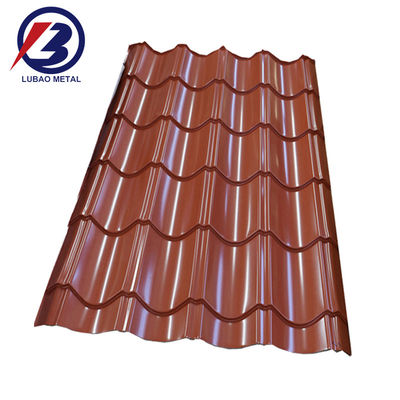 0.15mm-1.2mm πάχος ξύλινο λευκό κόκκινο 9016 5012 5014 1014 PPGI φύλλο στέγης για το στέγη κυματοειδή φύλλο