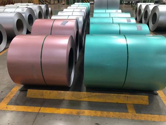 PPGL Χρωματικό επίστρωμα φύλλο PPGI Coils Ζυγισμένα σίδηρα Coils Επιφάνεια Προαίρεση πελάτη Smooth A653 G60 S350GD 0.2MM 0.3MM 0.4MM