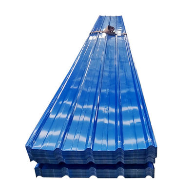 Προσαρμοσμένο χρώμα Ral Decoiling GI PPGI PPGL 0.2-2.0mm Dx51d Χρωματικά επικαλυμμένα φύλλα οροφής Ζυγισμένα κυματοειδή φύλλα οροφής μετάλλου