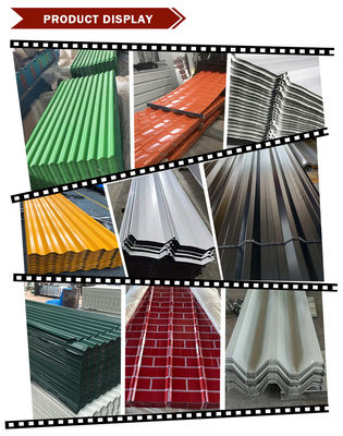 RAL ASTM SGCC Z60 0,2 mm 0,3 mm κυματοειδή PPGI χρωματικά επικαλυμμένα οροφικά πάνελ για ανθεκτικές και μακροχρόνιες λύσεις οροφής