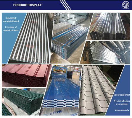 RAL ASTM SGCC Z60 0,2 mm 0,3 mm κυματοειδή PPGI χρωματικά επικαλυμμένα οροφικά πάνελ για ανθεκτικές και μακροχρόνιες λύσεις οροφής