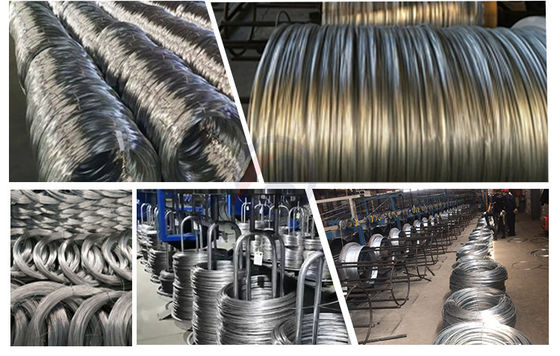 Προσαρμόστε διάμετρος ASTM 0,5 mm 1 mm 1,5 mm Κρύο έλασμα υψηλού άνθρακα γαλβανισμένο σιδερένιο σύρμα για κάμψη και προσαρμόσιμες ανάγκες