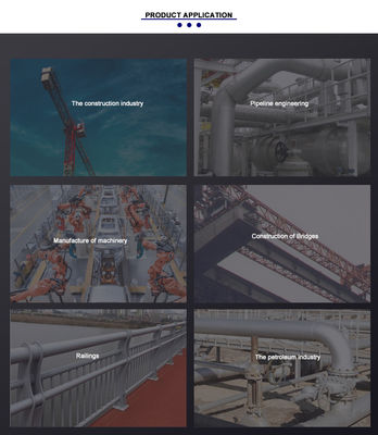 ASTM Q195 Q215 Q235 Q345 Ζεστός βύθιση Ζυθοποιημένος στρογγυλός σωλήνας με μήκος 6m και εξωτερική διάμετρος 26,9-310mm