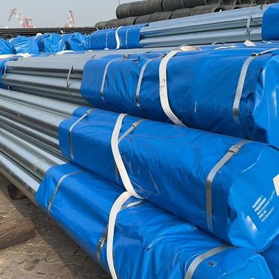Ζυγός Επικαλυμμένο 200-700g/sqm Ζυγισμένο ατσάλινο σωλήνα για δομικά κτίρια 150mm Διαμέτρου MS θερμό βουτηγμένο κούφιο χάλυβα άνθρακα