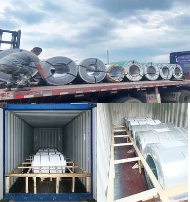 600 mm έως 1500 mm πλάτος Ζυγισμένο χαλύβδινο φύλλο σιδήρου σε τροχιά πλήρης σκληρότητα DX51D ± 1% ανοχή 0,4 mm 0,5 mm 0,6 mm πάχος