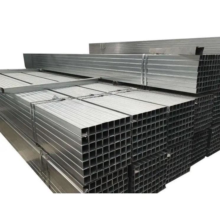 80x80x2,5mm A53 GI Πύλη Προσυσταθείσα ορθογώνια κούφια ζεστασμένη γαλβανισμένη τετραγωνική χάλυβα Πύλη τιμολόγηση κατά πραγματικό βάρος