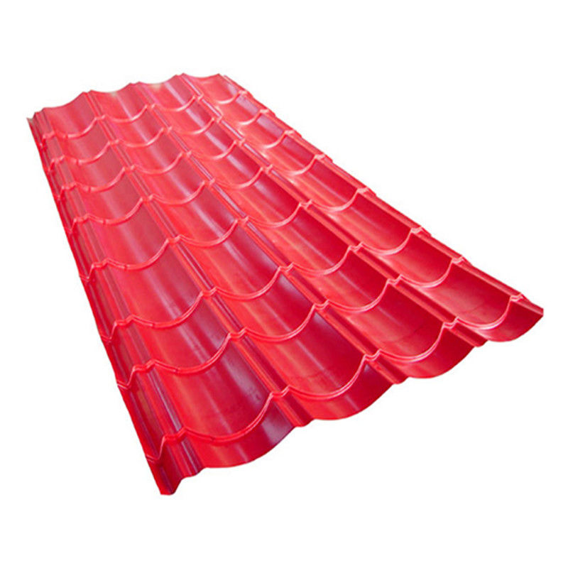 Πουλάει RAL ASTM SGCC Z40 0,5 mm 1 mm κυματοειδείς PPGI χρωματικά επικαλυμμένες οροφικές πλάκες με βάθος κυματοειδούς από 15 mm έως 18 mm